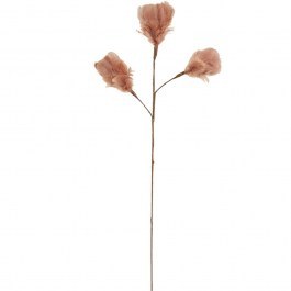 Artificial Branch With Feathers Laurel 027979 54cm Doe Beige BEIGE