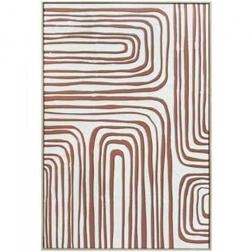 Πίνακας Καμβάς Impasse 031351 80x4x120cm Beige-Terracotta