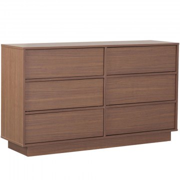 Μπουφές Tobac 09-2190 137x39x80cm Dark Walnut-Black
