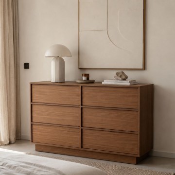 Μπουφές Tobac 09-2190 137x39x80cm Dark Walnut-Black