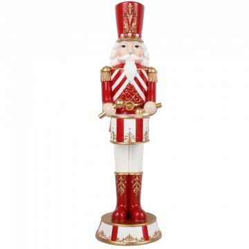 Διακοσμητικός Καρυοθραύστης Valor 237-0003 20x19x80cm Red-White