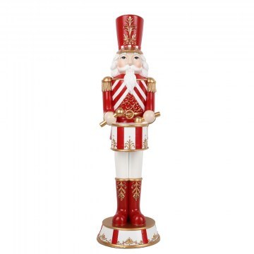 Διακοσμητικός Καρυοθραύστης Valor 237-0003 20x19x80cm Red-White