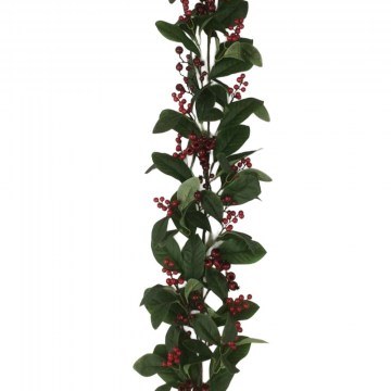 Χριστουγεννιάτικη Γιρλάντα Με Γκι Brillo 035481 150cm Red-Green