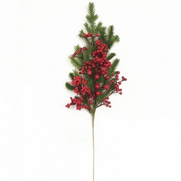 Χριστουγεννιάτικο Κλαδί Με Γκι Magic 035478 81cm Red-Green