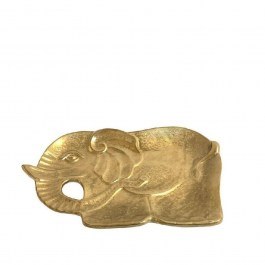 Decorative Tray Elephant 33cm Gold ROD103K3 Espiel GOLD