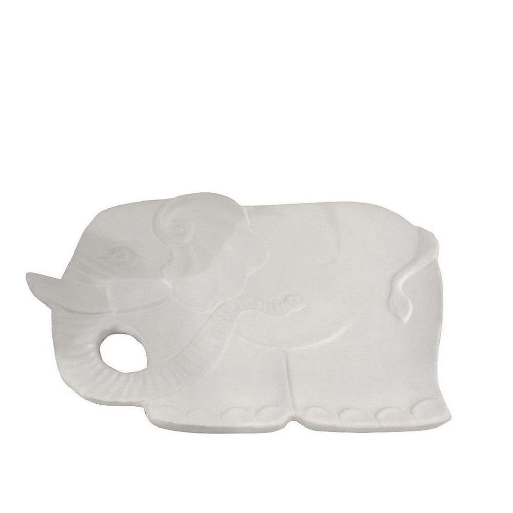Διακοσμητικός Δίσκος Ελέφαντας 36cm White ROD102K3 Espiel