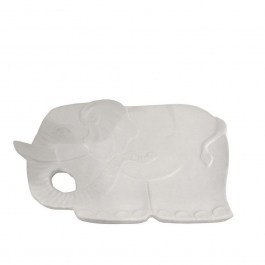 Decorative Tray Elephant 36cm White ROD102K3 Espiel WHITE