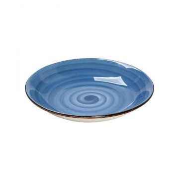 Porcelain Plate Terra Deep Set 6 pcs Tlf104K6 Φ23,5cm Blue Espiel