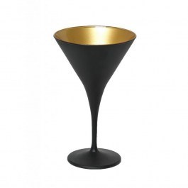 Glass Maya Martini Conical Mat 250Cc 10 Rab103K6 5Χ17 5Cm Glass Black-Gold Espiel BLACK-GOLD