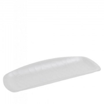 Gondola Plate Orth. Wavy Mlw385K36-6 40,5Χ16,5Cm Melamine White Espiel