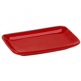 Porcelain Dish Rectangle BEH115K12 14,5x9,3x1,8cm Red Espiel RED