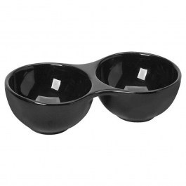 Orderviera Porcelain 2 Positions BEH119K12 14,5x7x3cm Black Espiel BLACK