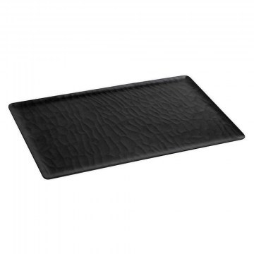 Πιατέλα Σερβιρίσματος Wavy Matte MLB534K18-6 53x32,5cm Black Espiel