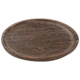 Serving Plate Wooden Round XYP312 20x2,5cm Brown Espiel BROWN