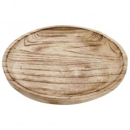 Serving Plate Wooden Round XYP212 20x2,5cm Natural Espiel NATURAL