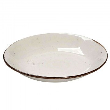 Πιάτο Βαθύ Πορσελάνινο Στρογγυλό Terra TLK105K6 Φ25,5cm Cream Espiel