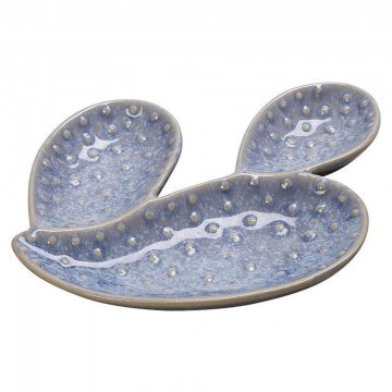 Cactus 3 Seater Decorative Plate CER2202K6 16,5x13cm Ceramic Blue Espiel