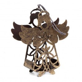 Candlestick For Tealight Little Angel MRA115K4 21,5cm Gold Espiel GOLD