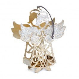 Candlestick For Tealight Little Angel MRA130K4 21,5cm Beige Espiel BEIGE