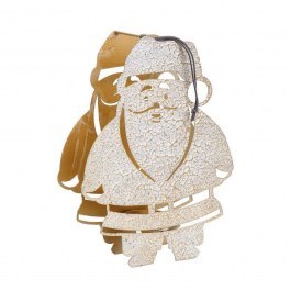 Candlestick For Tealight Santa Claus MRA128K4 27cm Beige Espiel BEIGE