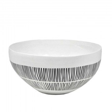 Διακοσμητικό Μπωλ NFU403 25,5x26,5x14,8cm Black-White Espiel
