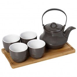 Tea Set 5Τμχ With Mug And Filter Ritual SPI110 600ml 30x17x12cm Grey Espiel GREY