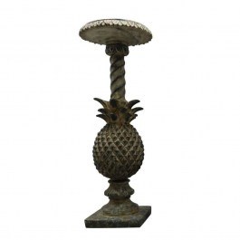 Pineapple Candlestick Design FIG205 10,8x10,8x31cm Green Espiel GREEN