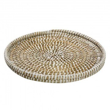 Wicker Disk KAG150 45x45x3cm Beige Espiel
