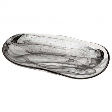 Decorative Plate HOR1023K6 27x14cm Black Espiel