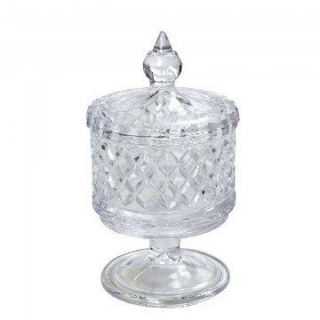 Fountain With Foot And Lid ORT131 8x8x12cm Clear Espiel