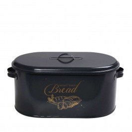 Breadbasket With Lid TEM114 36x20x16,5cm Grey Espiel GREY