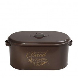 Breadbasket With Lid TEM115 36x20x16,5cm Brown Espiel BROWN