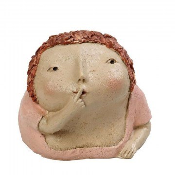 Διακοσμητικό Αγαλματίδιο ZAX201 11,3x12,5x11,7cm Pink Espiel