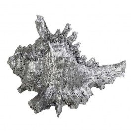 Διακοσμητικό Χώρου Κοχύλι MT2728K2 14x12,5x9,5cm Silver Espiel SILVER