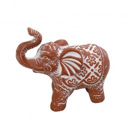 Διακοσμητικός Ελέφαντας ERT349K8 15x7x13cm Terracotta Espiel TERRACOTTA