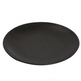 Shallow Plate Terra Matt TLM139K6 Φ30cm Black Espiel BLACK