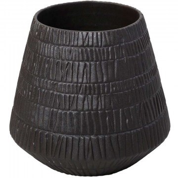 Διακοσμητικό Βάζο Scratched NFU511 28,6x28,6x26cm Dark Brown Espiel