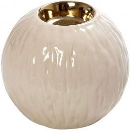 Base Tealight ROD250K6 8,5x8,5x7cm Beige-Gold Espiel BEIGE-GOLD