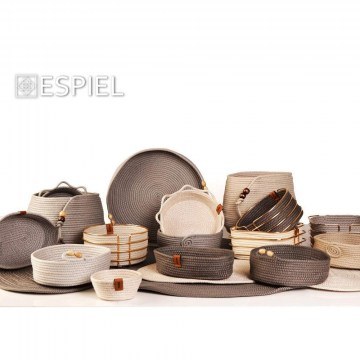 Decorative Tray ROB125 D35x5cm White Espiel