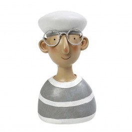 Διακοσμητική Φιγούρα Ναύτης MT2745K4 6,5x5x10,5cm Grey-Multi Espiel GREY-MULTI