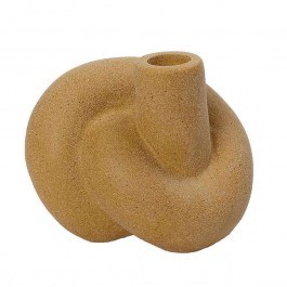 Ceramic Candlestick KLA337K4 10,5x11cm Orange Espiel ORANGE