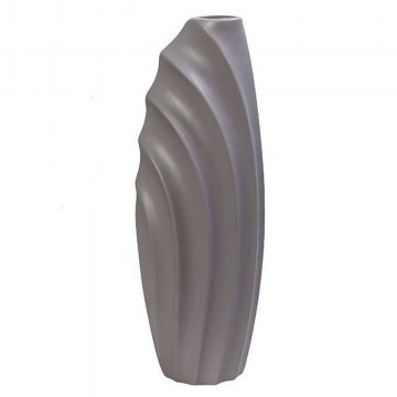 Ceramic Vase Asymmetrical MIG114 16x12x35cm Light Grey Espiel
