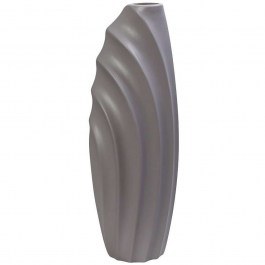 Βάζο Κεραμικό Ασύμμετρο MIG112 18,8x14,7x57cm Light Grey Espiel LIGHT GREY