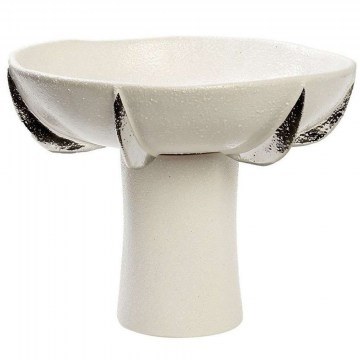 Διακοσμητικό Μπωλ NIX102 24,5x24,5x19,3cm White-Silver Espiel