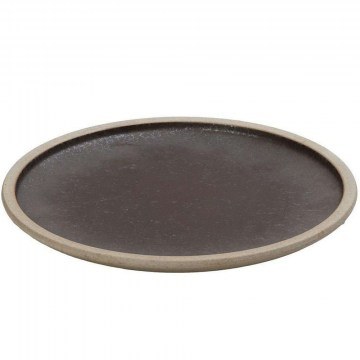 Πιάτο Ρηχό Karma VRA109K4 29x29x2,2cm Brown Espiel