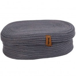 Storage Basket With Lid ROB151 30x23x12cm Grey Espiel GREY