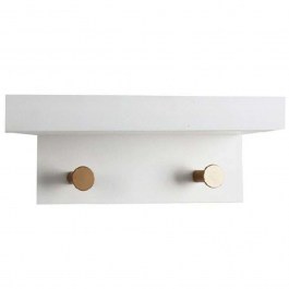 Hanger 2 Seats REF110 23x12x11cm White Espiel WHITE