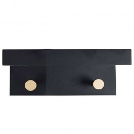 Hanger 2 Seats REF112 23x12x11cm Black Espiel BLACK