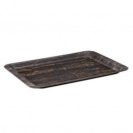 Serving Tray Rectangular TFKAM3244K25-1 44x32cm Black-Brown Espiel BLACK-BROWN