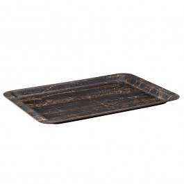 Serving Tray Rectangular TFKAM3753K25-1 53x37cm Black-Brown Espiel BLACK-BROWN